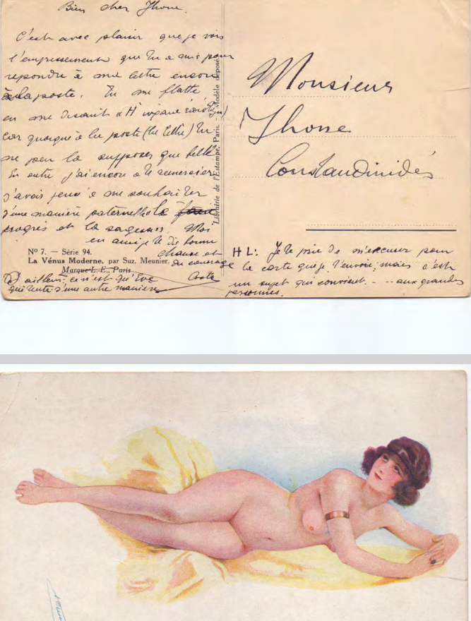 Card Postal προς Γιάννη Κωνσταντινίδη