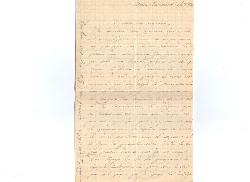 Επιστολή προς Ευαγγελία Κωνσταντινίδου 02/12/1924