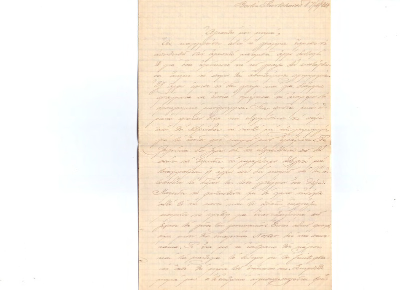 Επιστολή προς Ευαγγελία Κωνσταντινίδου 17/04/1924